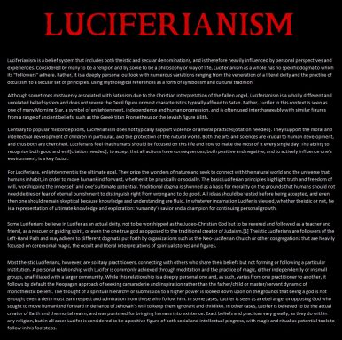 Luciferianism